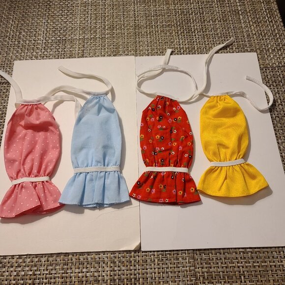 4 1983 Barbie Fashion Fun Halter Dresses - Picture 1 of 9